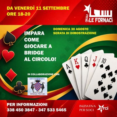 CIRCOLO ARCI FORNACI IMPARA A GIOCARE A BRIDGE