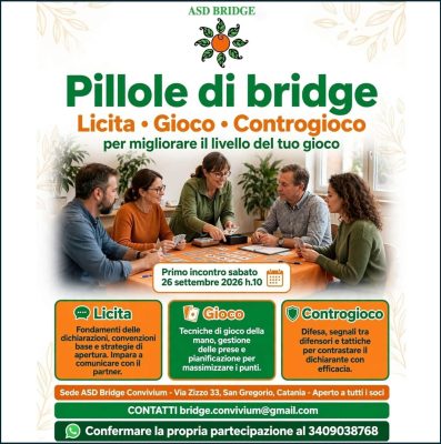 PILLOLE DI BRINDGE CONVIVIUM