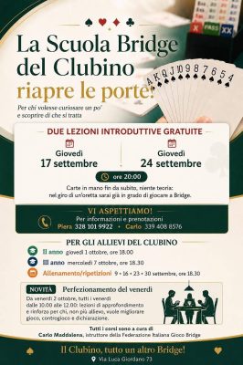 SCUOLA BRIDGE CLUBINO